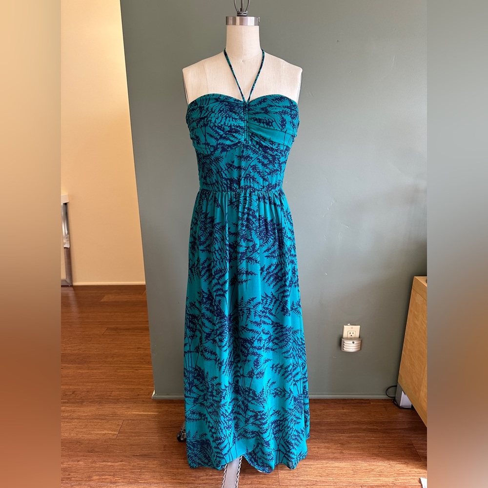 AKIKO Halter Tie Maxi Dress Size M - New with tags